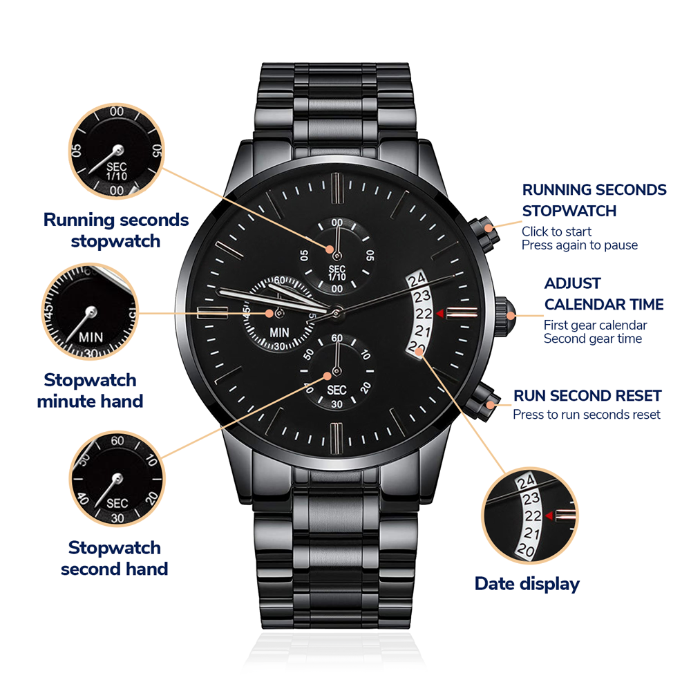 Marked By Love – Custom Engraved Chronograph for Him