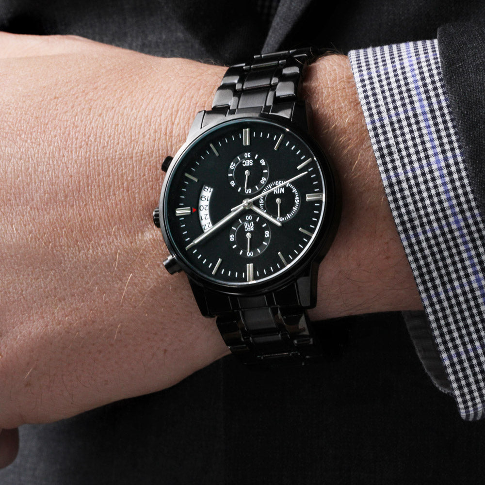 Marked By Love – Custom Engraved Chronograph for Him