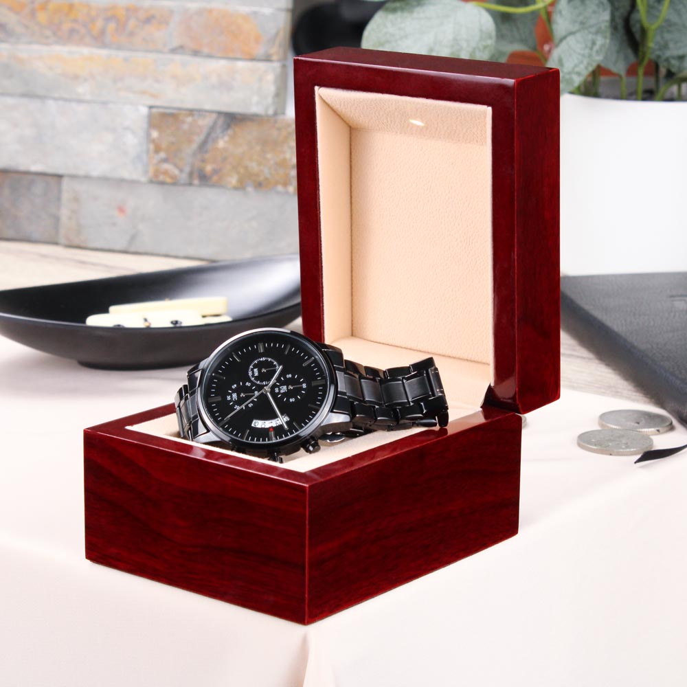 Marked By Love – Custom Engraved Chronograph for Him