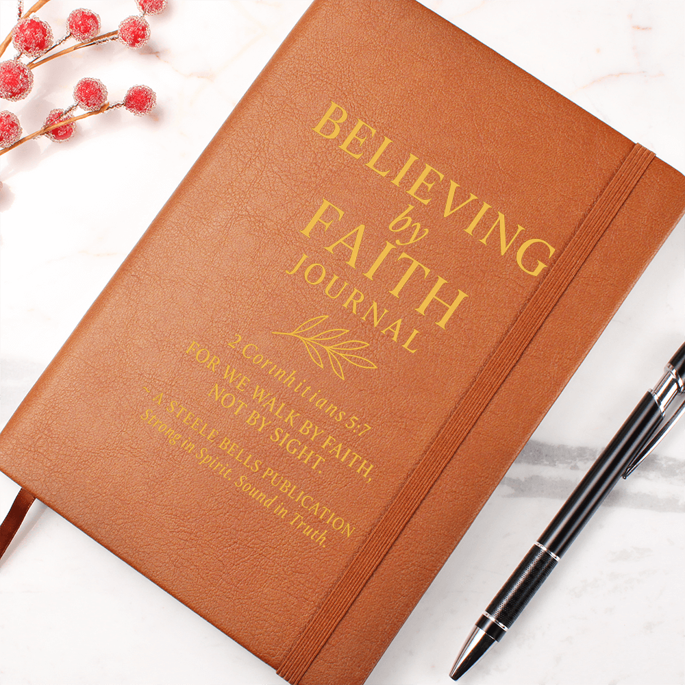 Believing by Faith – Vegan Leather Journal