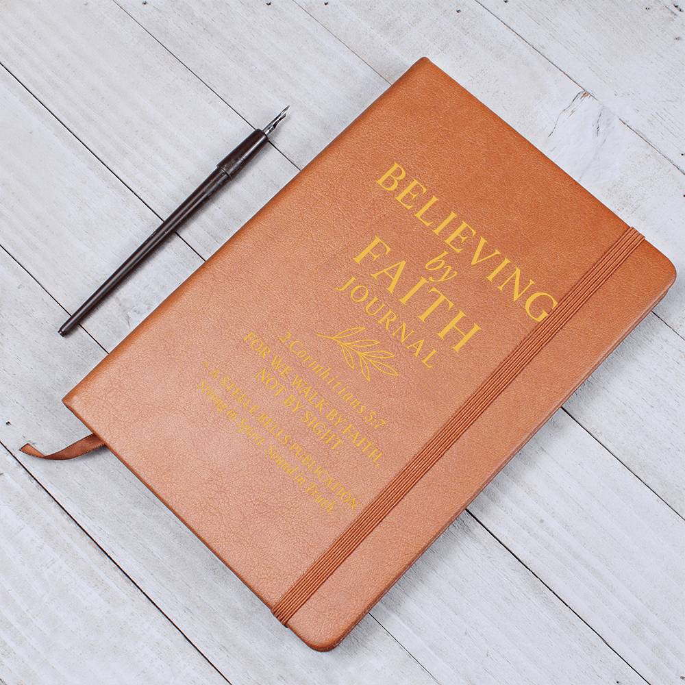 Believing by Faith – Vegan Leather Journal