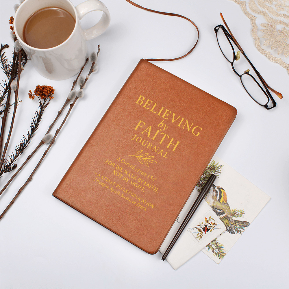 Believing by Faith – Vegan Leather Journal