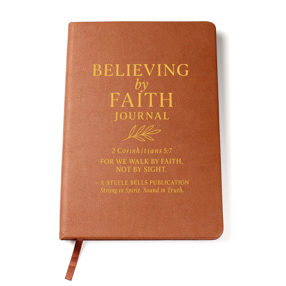 Believing by Faith – Vegan Leather Journal
