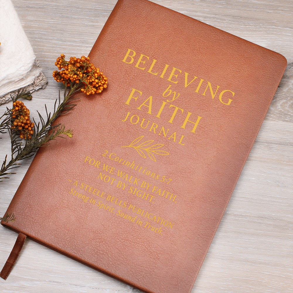 Believing by Faith – Vegan Leather Journal
