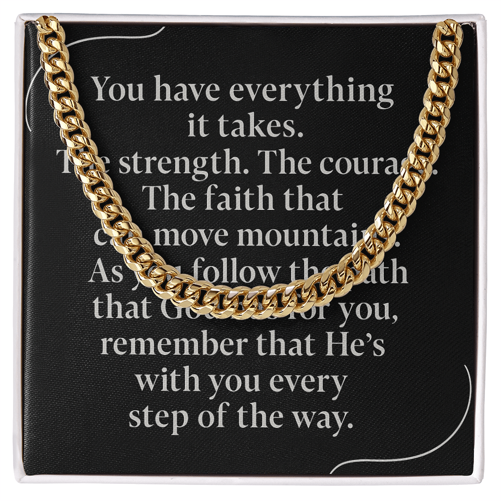 Bold Faith Cuban Link Chain – Strength in Style