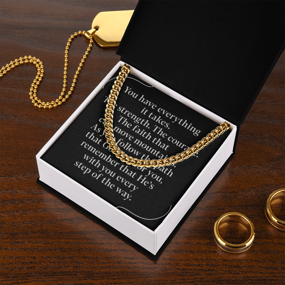 Bold Faith Cuban Link Chain – Strength in Style