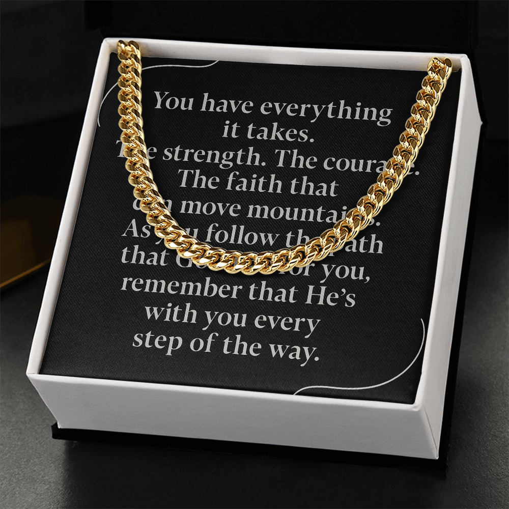 Bold Faith Cuban Link Chain – Strength in Style