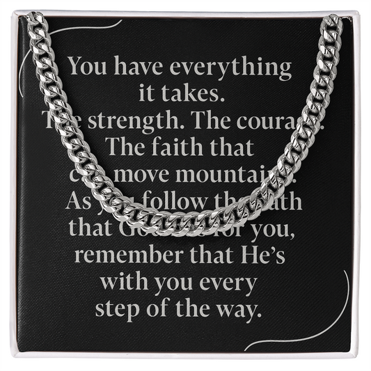 Bold Faith Cuban Link Chain – Strength in Style