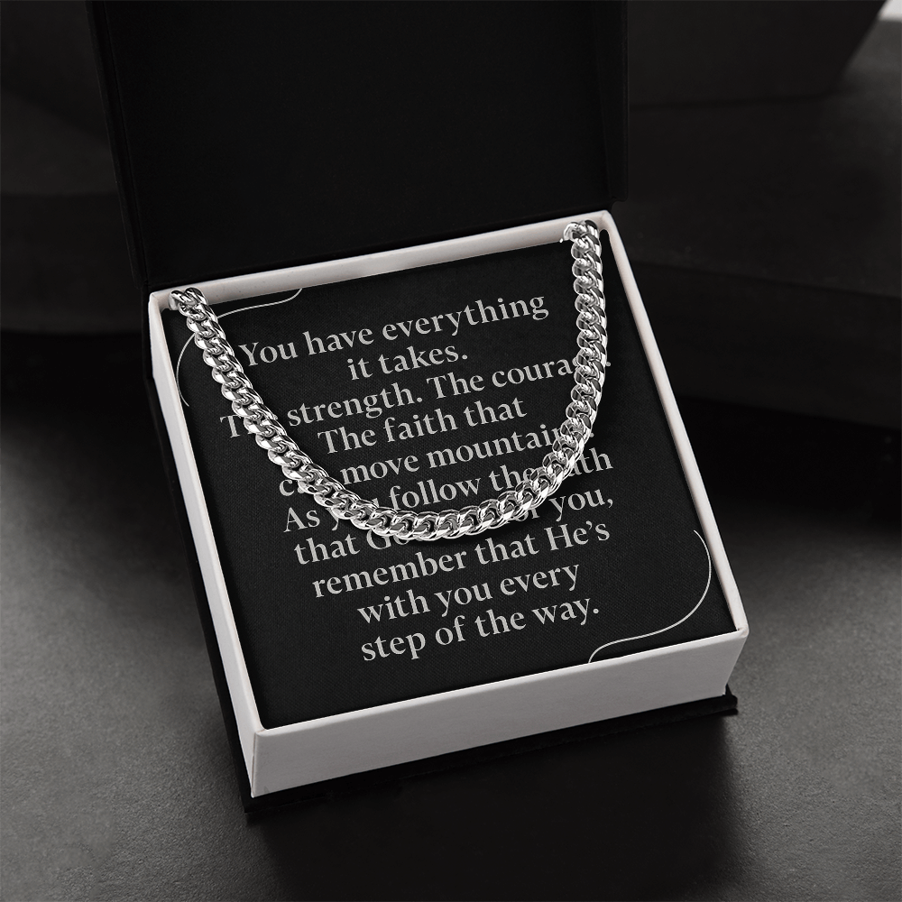 Bold Faith Cuban Link Chain – Strength in Style