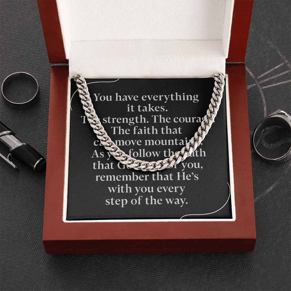 Bold Faith Cuban Link Chain – Strength in Style