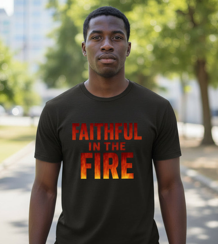 Faithful In the Fire Adult T-shirt